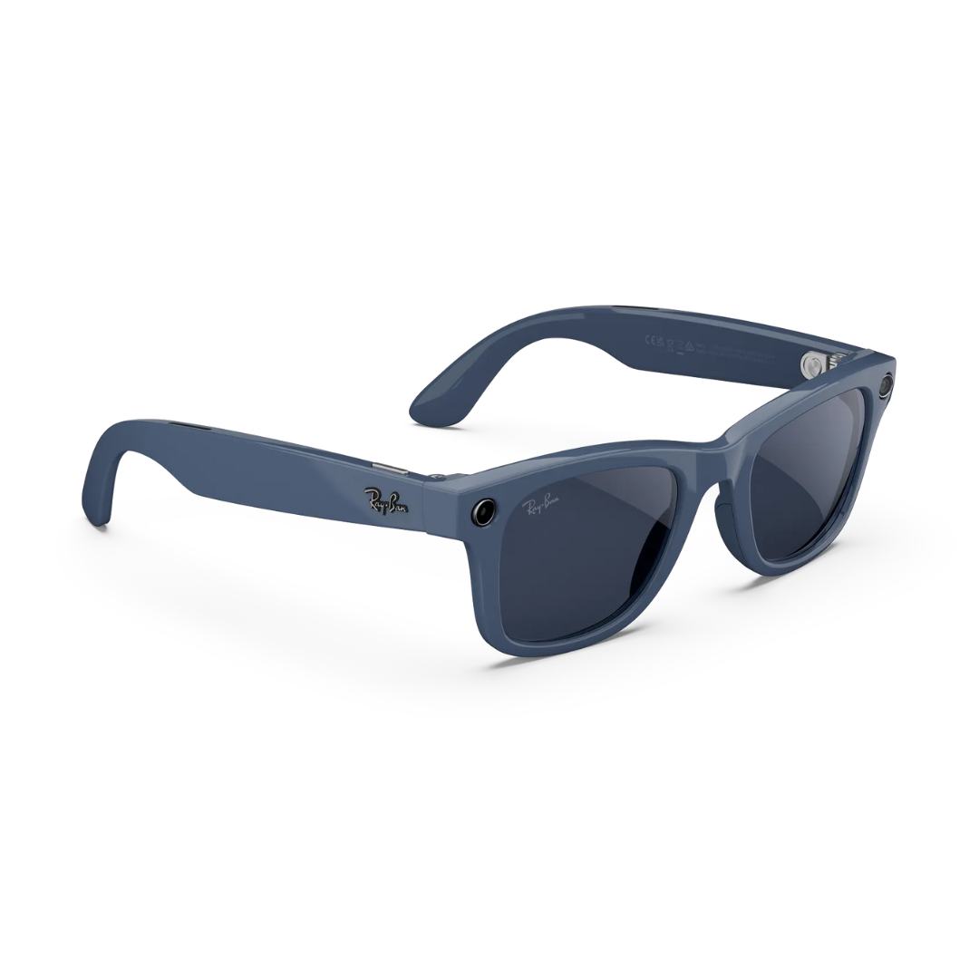 Ray-Ban Meta Wayfarer Gen 2 - (F) Shiny Cosmic Blue - (L) Clear to Sapphire Transitions® – (Large)