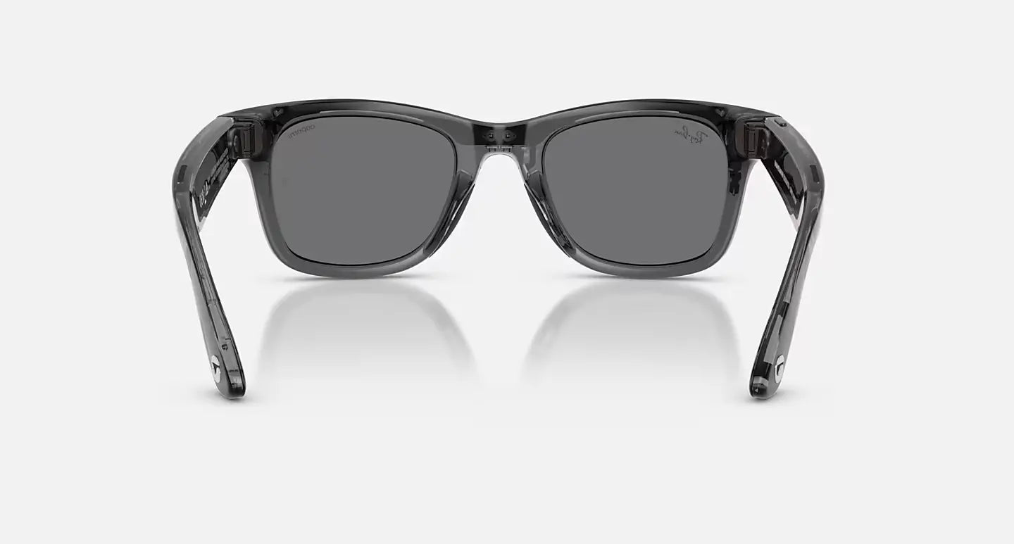 Ray-Ban Meta & Coperni Gen 1 Wayfarer Limited Edition - (F) Shiny Transparent Black - (L) Grey Mirror - (Standard)