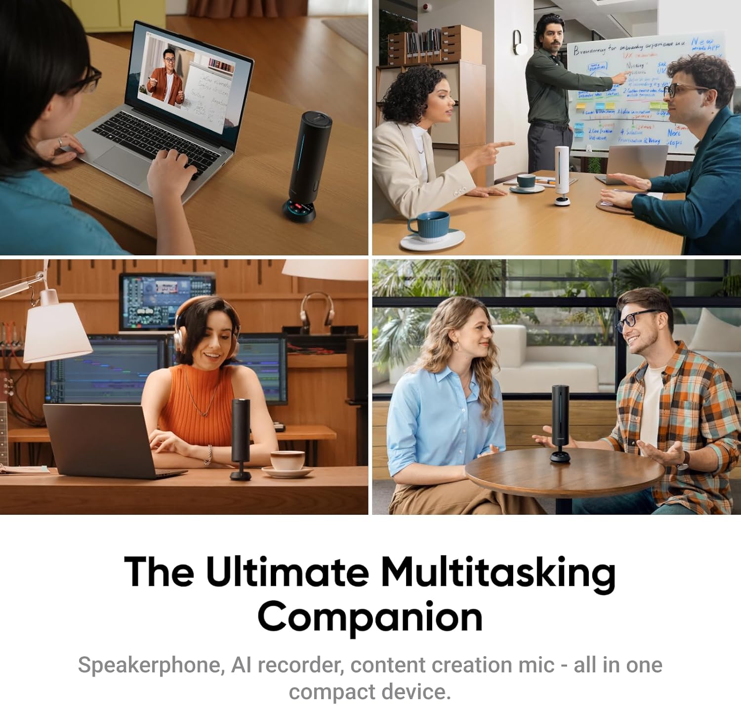 Insta360 Wave - AI Speakerphone - Standard Bundle - Graphite Black