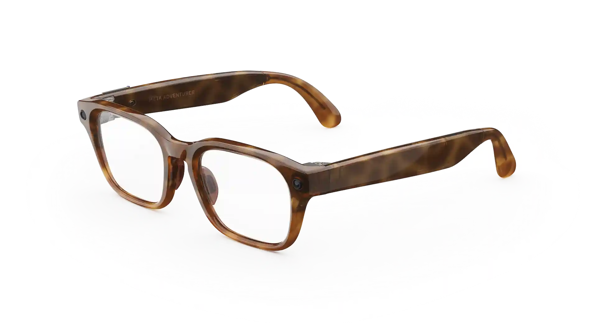 Meta Adventurer AI Glasses - (F) Classic Tortoise - (L) Clear - (Large)