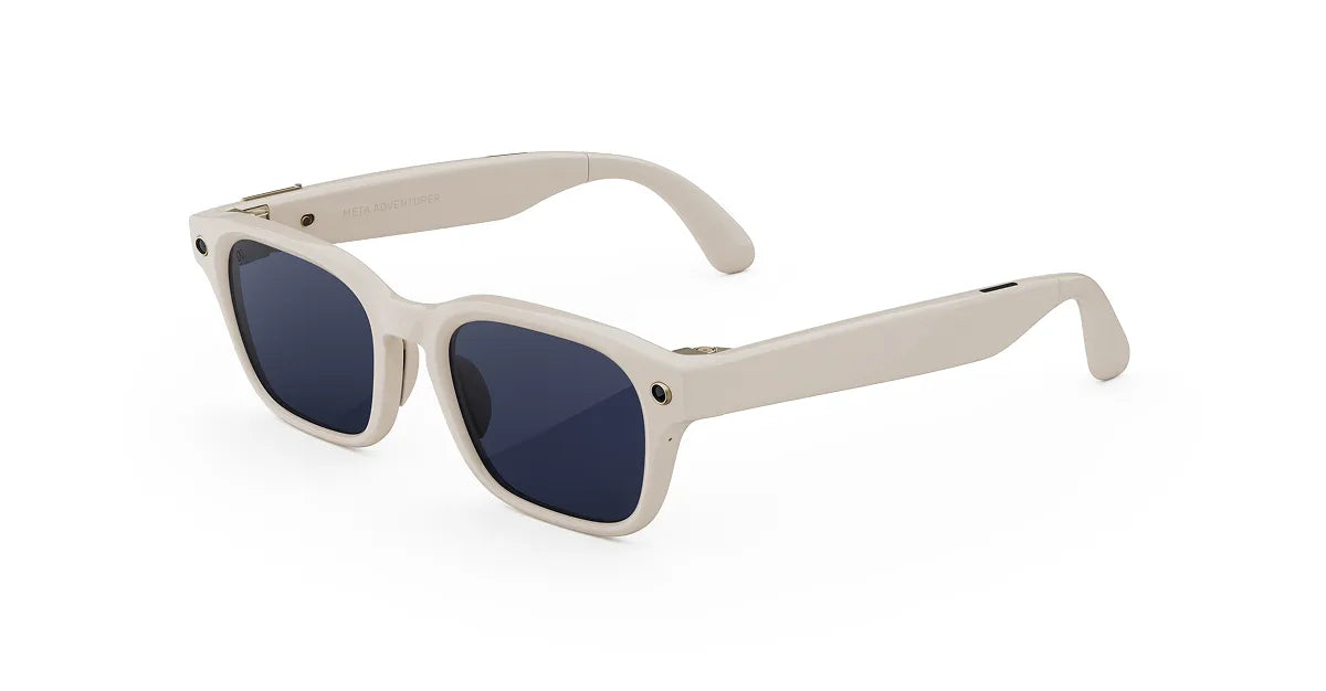 Meta Adventurer AI Glasses - (F) Linen - (L) Clear to Sapphire Transitions - (Large)