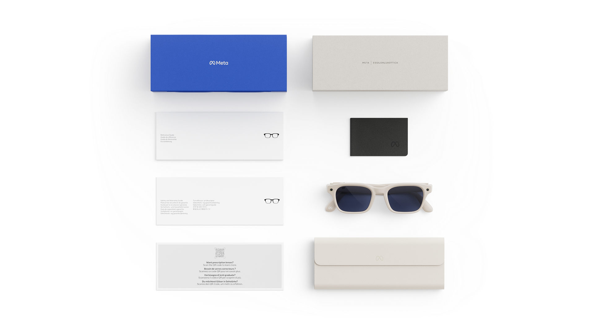Meta Adventurer AI Glasses - (F) Linen - (L) Clear to Sapphire Transitions - (Large)