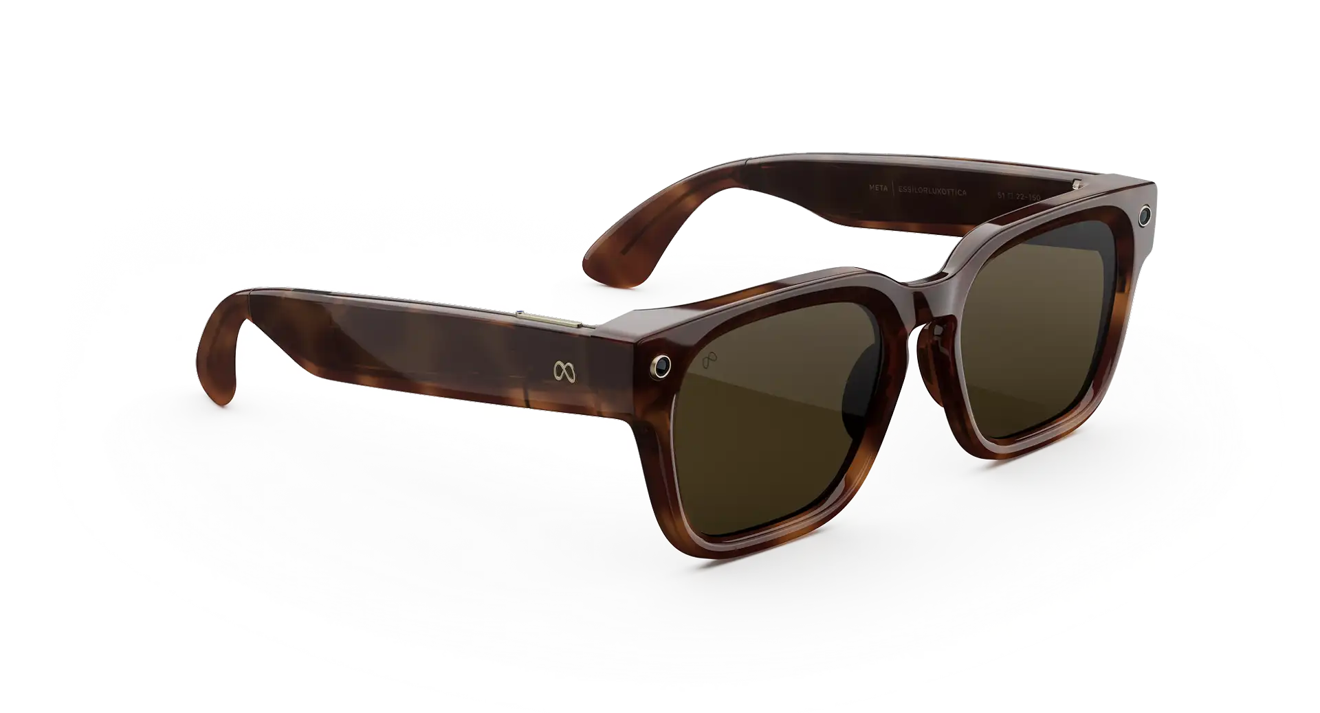 Meta Fury AI Glasses - (F) Mahogany - (L) Green - (Standard)