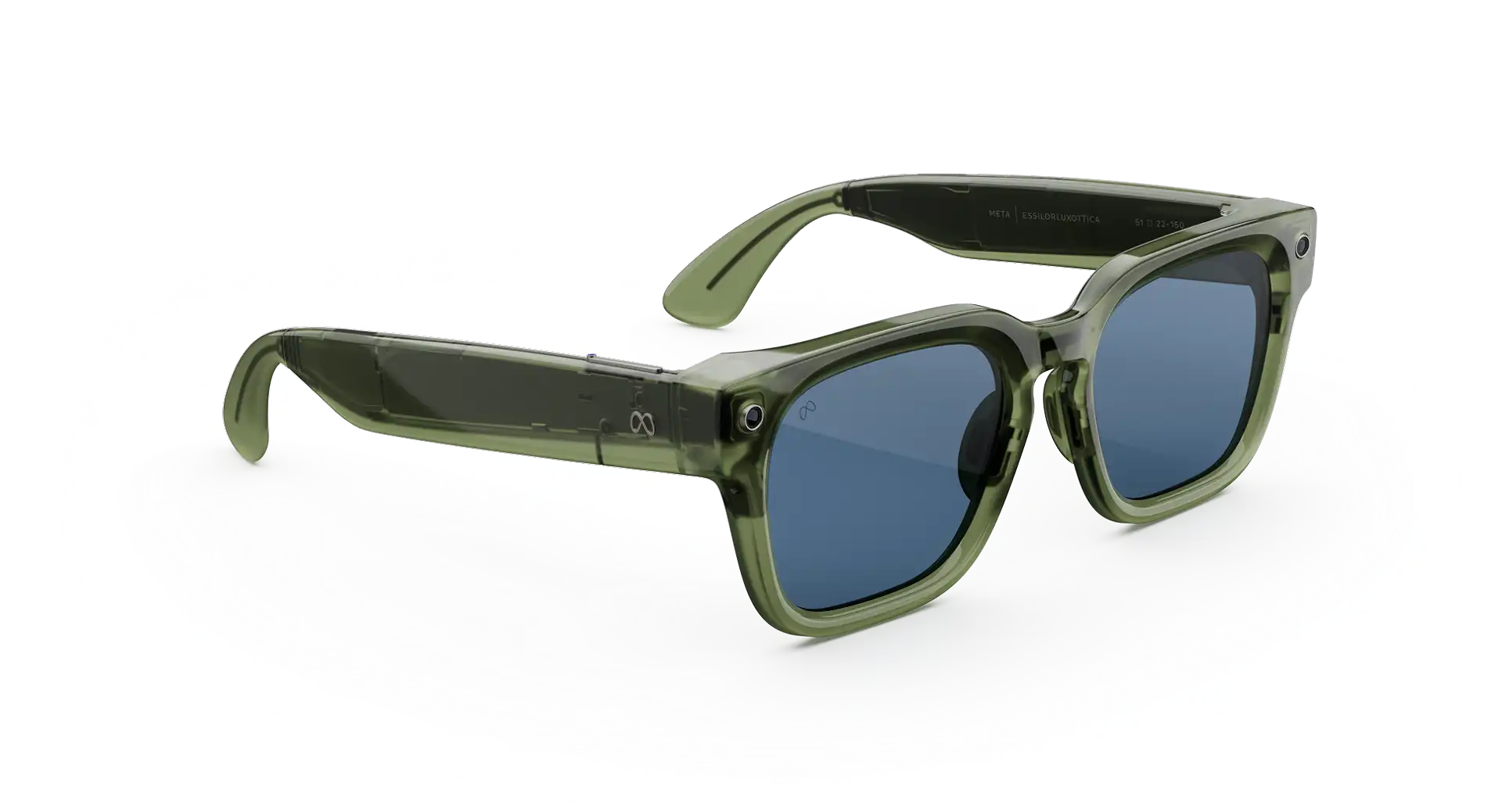 Meta Fury AI Glasses - (F) Racing Green - (L) Light Blue Atlantic - (Standard)