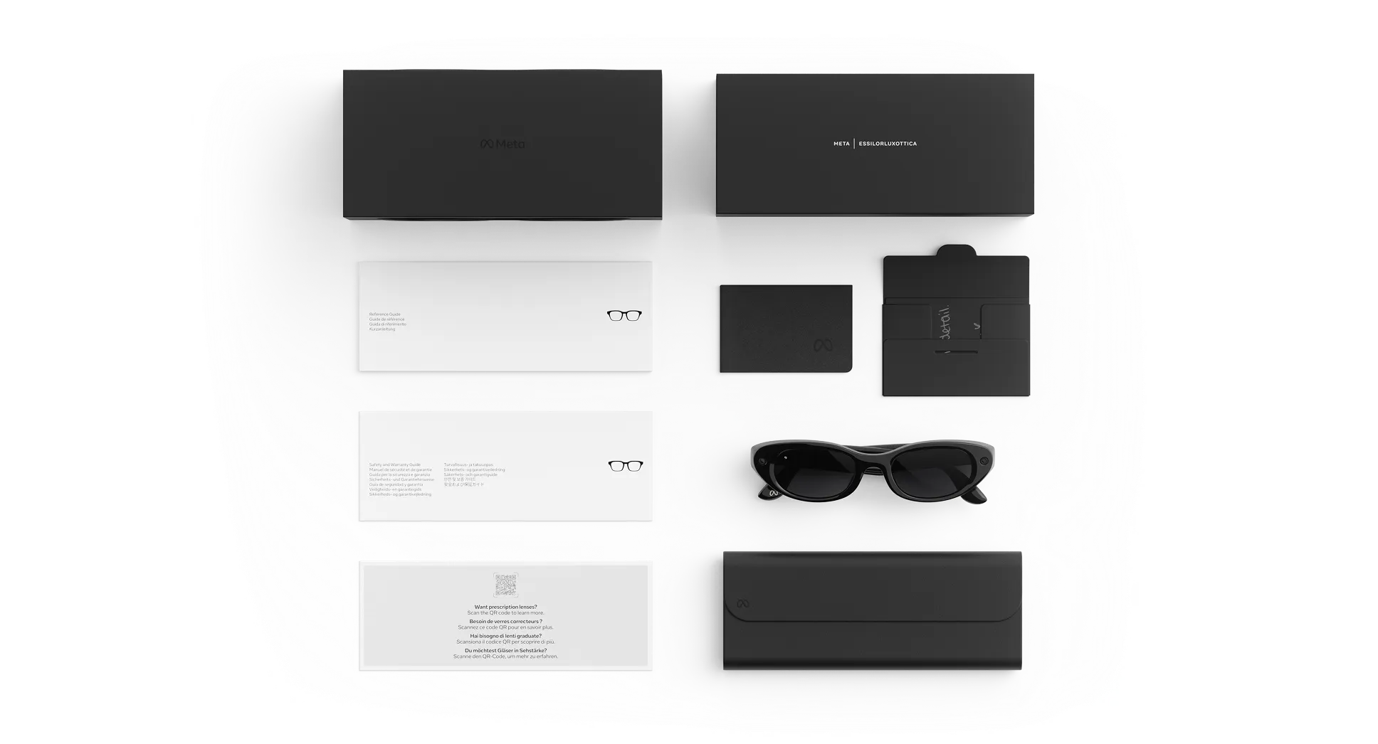 Meta Kylie Edition AI Glasses - (F) Classic Black - (L) Black - (Standard)