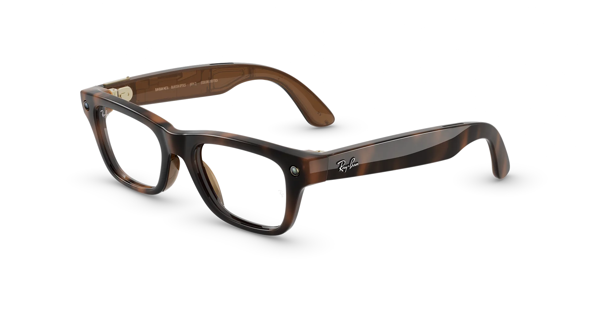 Ray-Ban Meta Blayzer Optics (Gen 2) - (F) Havana - (L) Clear - (Large)