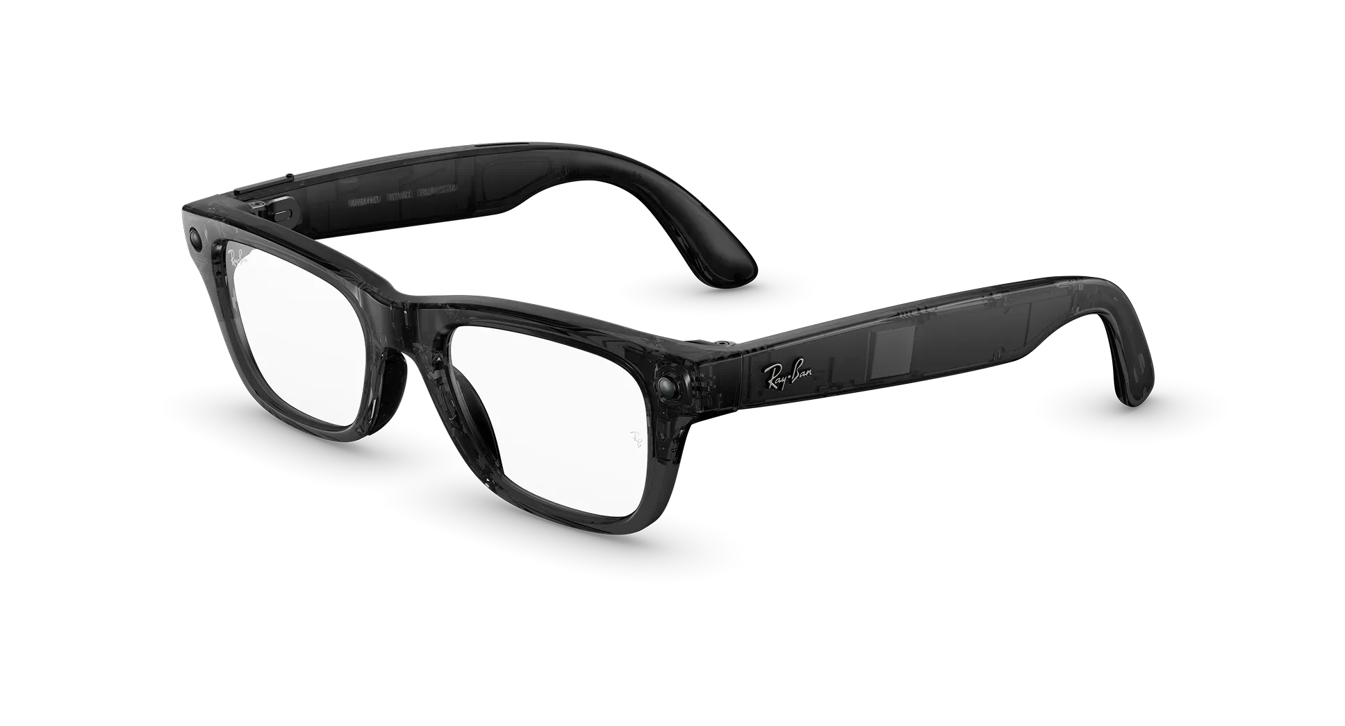 Ray-Ban Meta Blayzer Optics (Gen 2) - (F) Shiny Transparet Black - (L) Clear - (Large)
