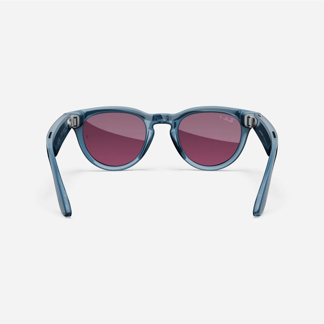 Ray-Ban Meta Headliner Gen 1 - (F) Shiny Jeans Transparent - (L) Dusty Red Polarised - (Standard)