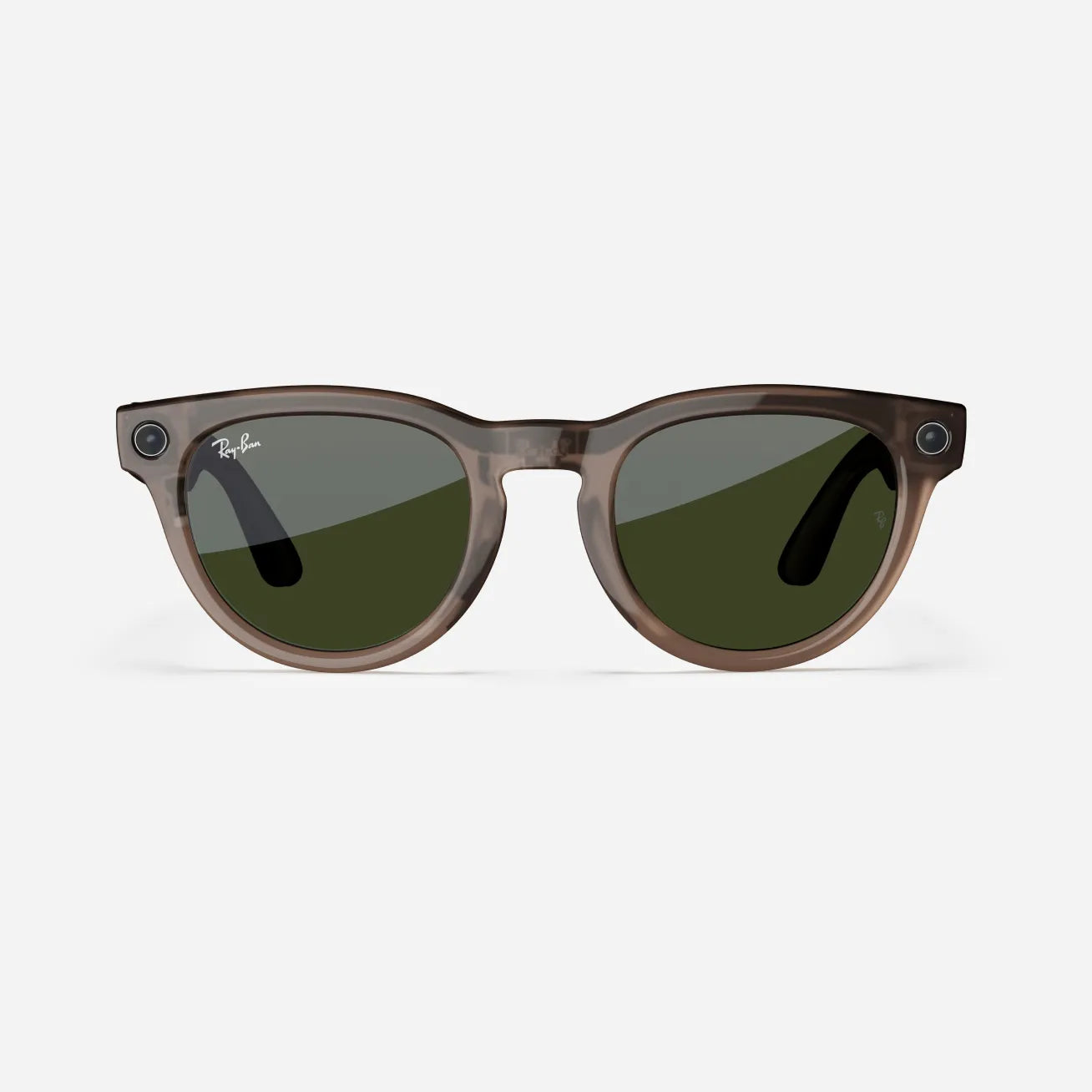 Ray-Ban Meta Headliner Gen 1 - (F) Shiny Warm Stone Transparent - (L) Dark Green Transitions - (Standard)