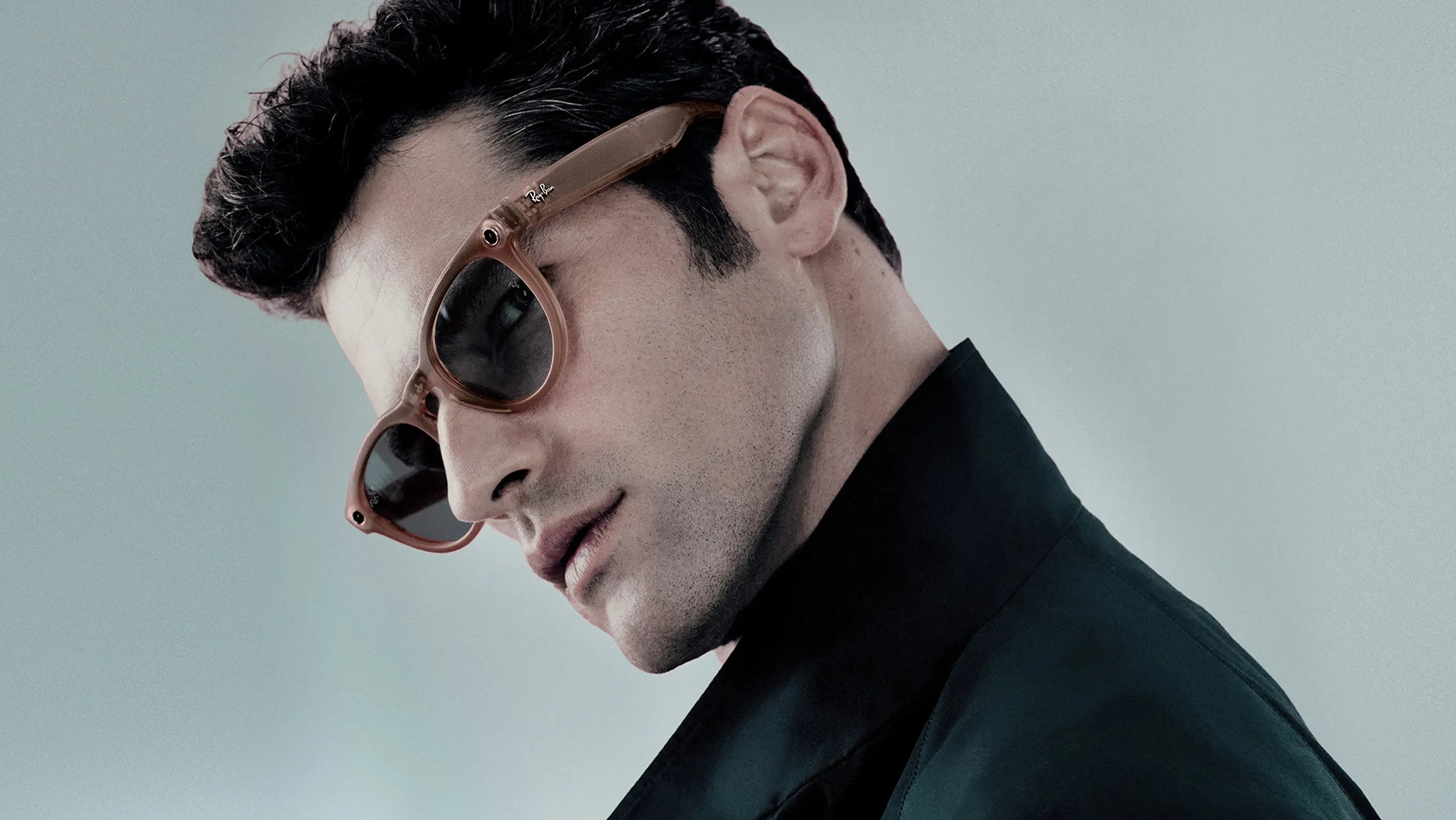 Ray-Ban Meta Headliner Gen 2 - (F) Matte Transparent Peach - (L) Clear to Grey Transitions - (Standard)