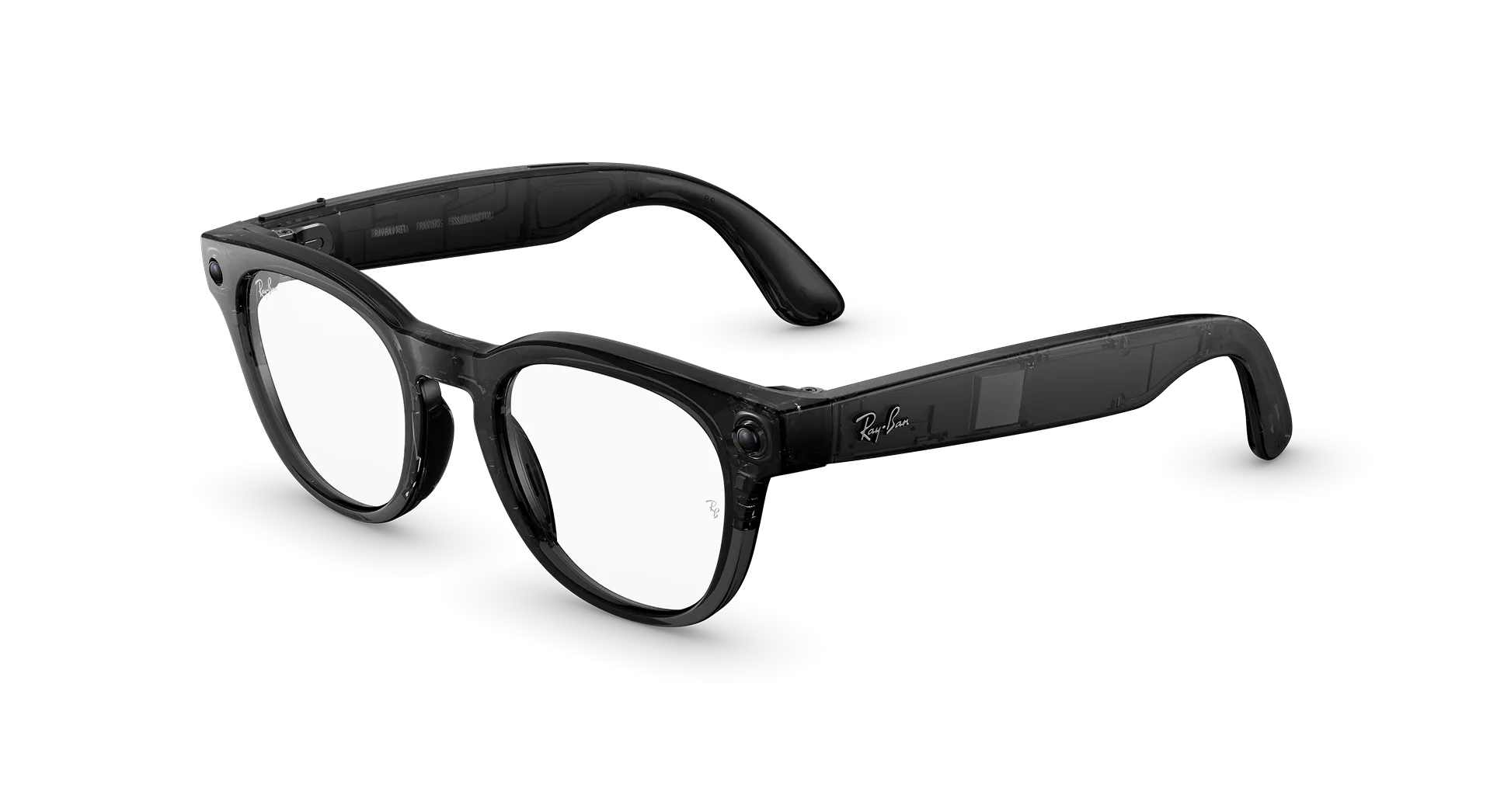 Ray-Ban Meta Scriber Optics (Gen 2) - (F) Shiny Transparent Black - (L) Clear - (Standard)