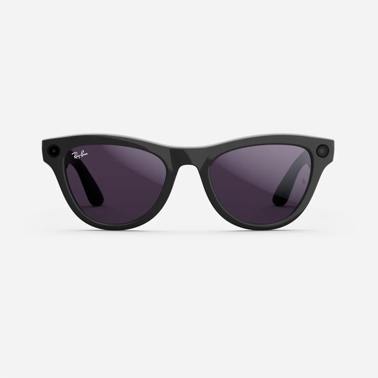 Ray-Ban Meta Skyler Gen 1 - (F) Shiny Black - (L) Clear to Amethyst Transitions - (Standard)