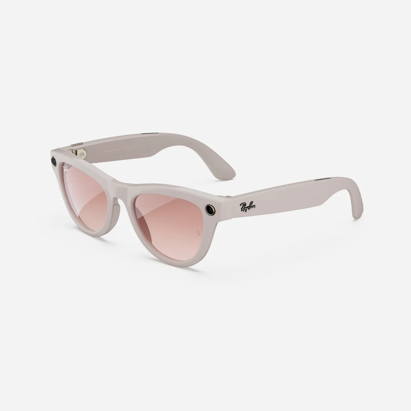 Ray-Ban Meta Skyler Gen 1 - (F) Shiny Chalky Gray - (L) Gradient Cinnamon Pink - (Standard)