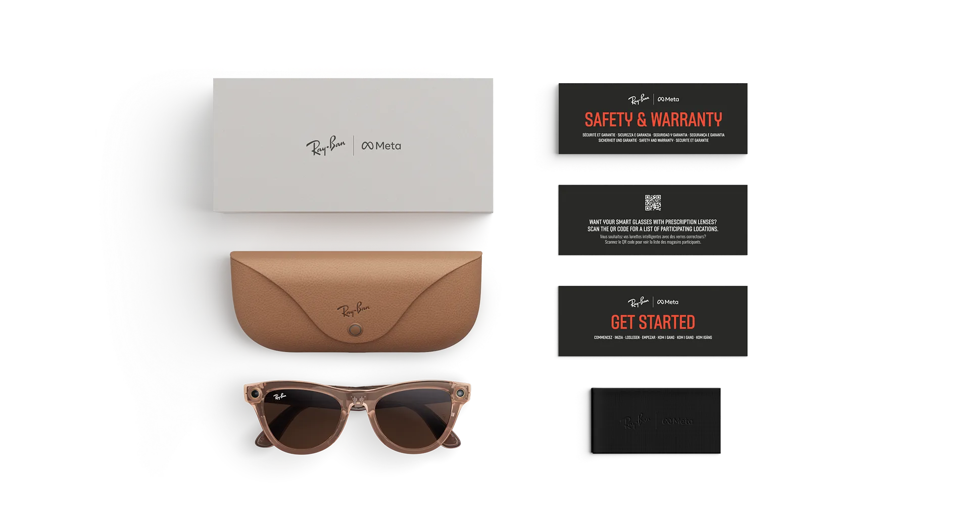 Ray-Ban Meta Skyler Gen 2 - (F) Shiny Transparent Peach – (L) Clear to Brown Transitions – (Standard)