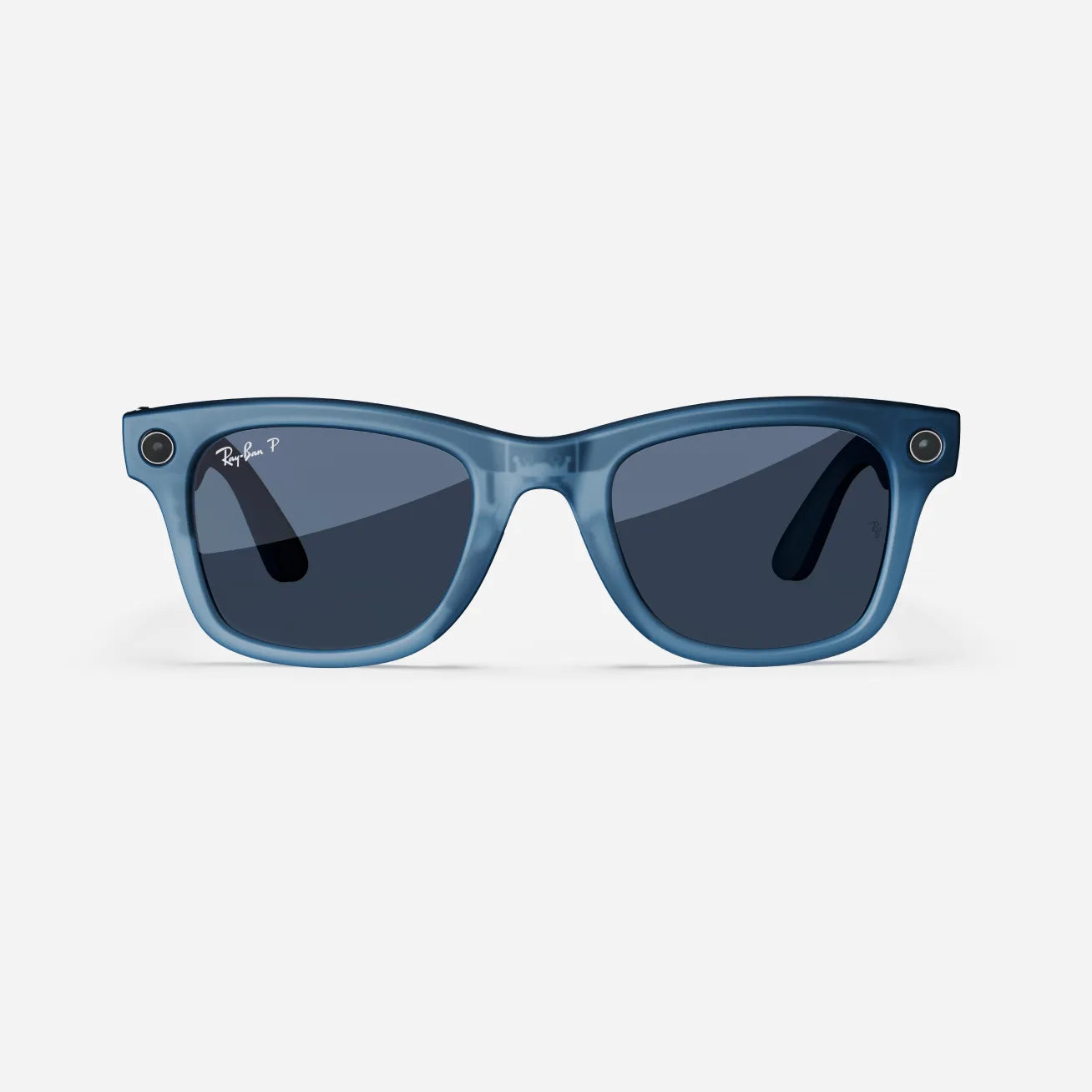 Ray Ban Meta Wayfarer F Matte Jeans Transparent L Dusty Blue P