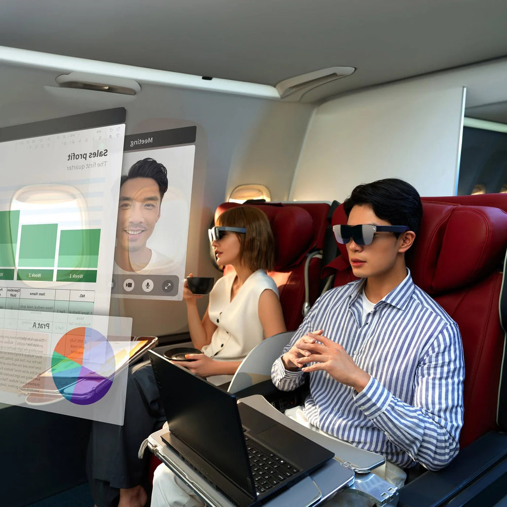 Laptop work with RayNeo Air glasses
