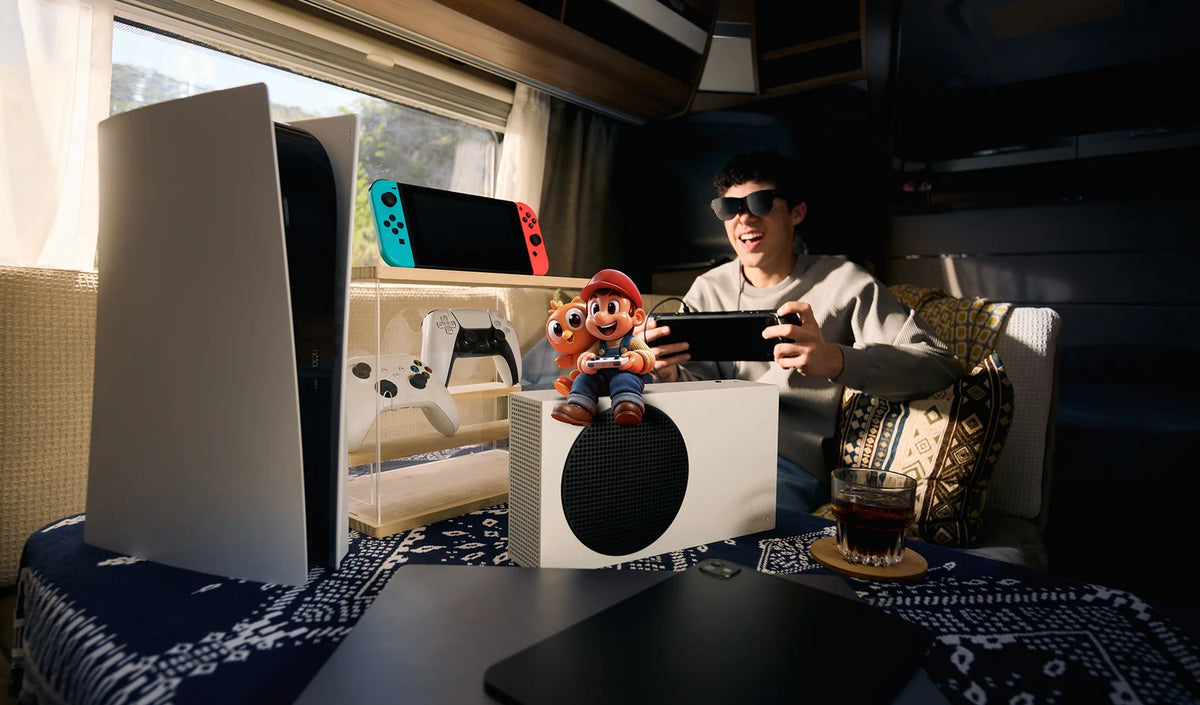 Portable gaming with RayNeo Air glasses