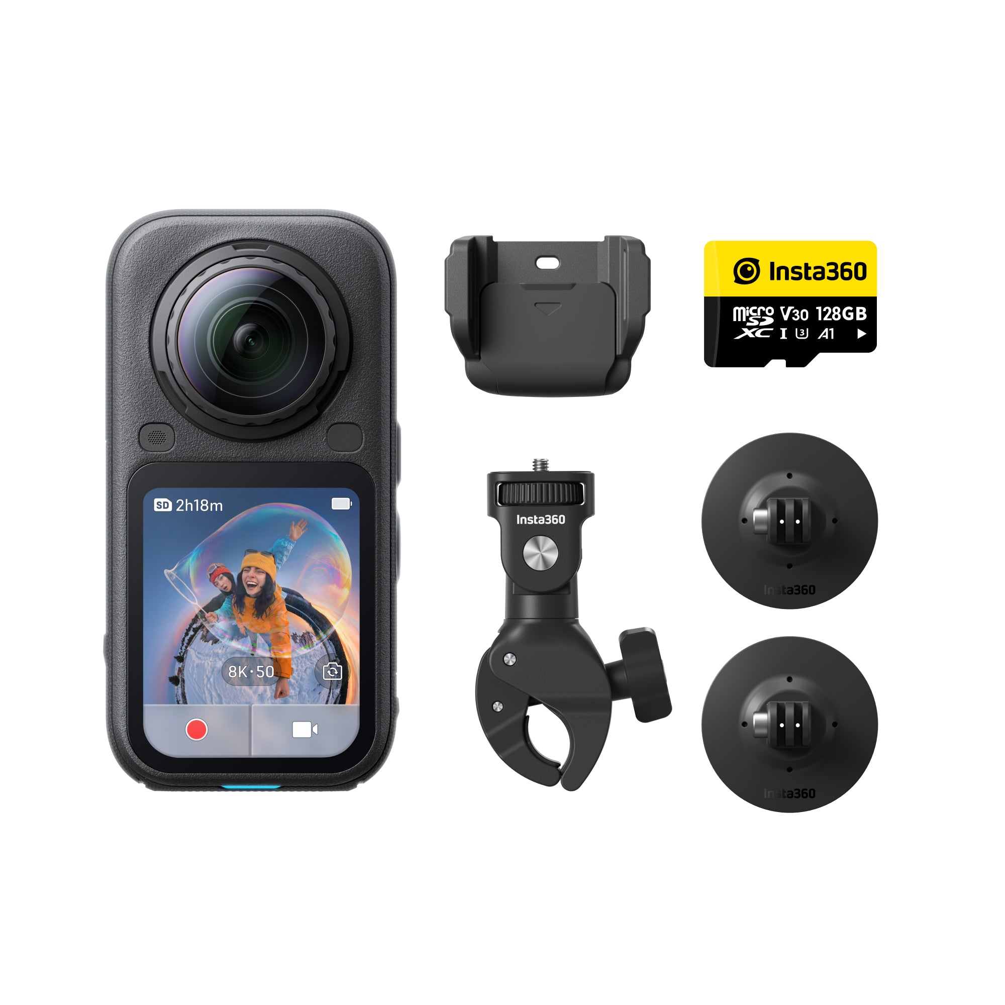Insta360 X6 8K 360 Action Camera - Motorcycle Bundle