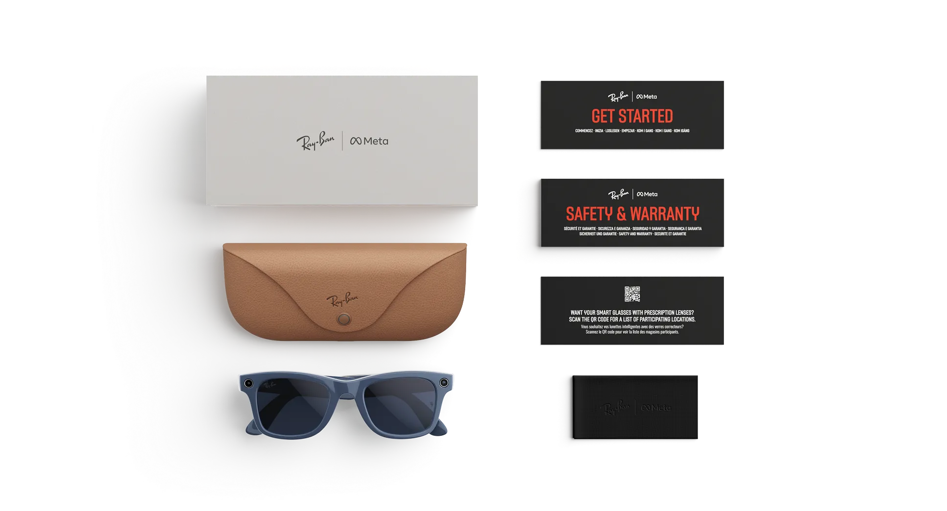 Ray-Ban Meta Wayfarer Gen 2 - (F) Shiny Cosmic Blue - (L) Clear to Sapphire Transitions® - (Standard) - Duplicate Archive