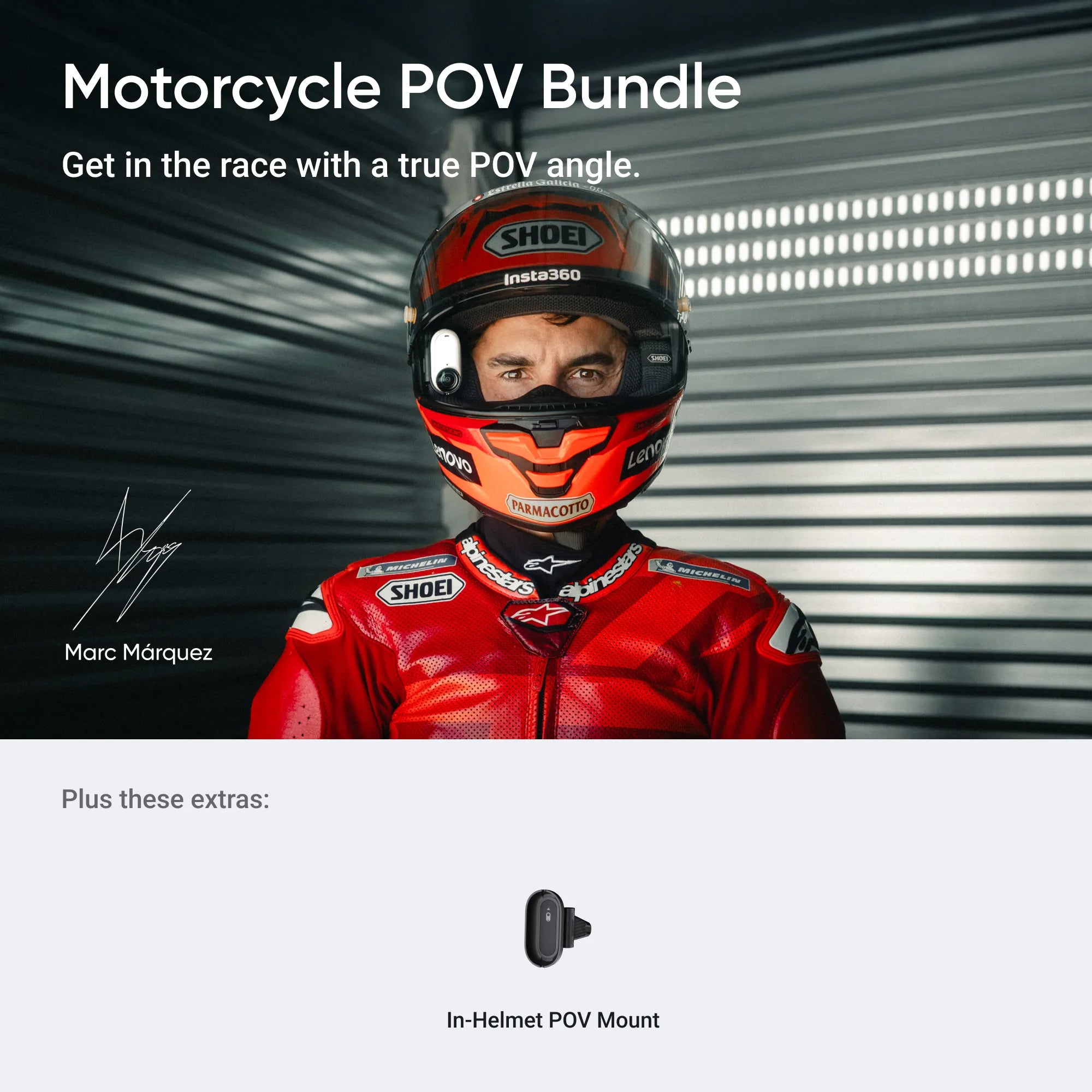Insta360 GO 3S Motorcycle In-Helmet POV Bundle