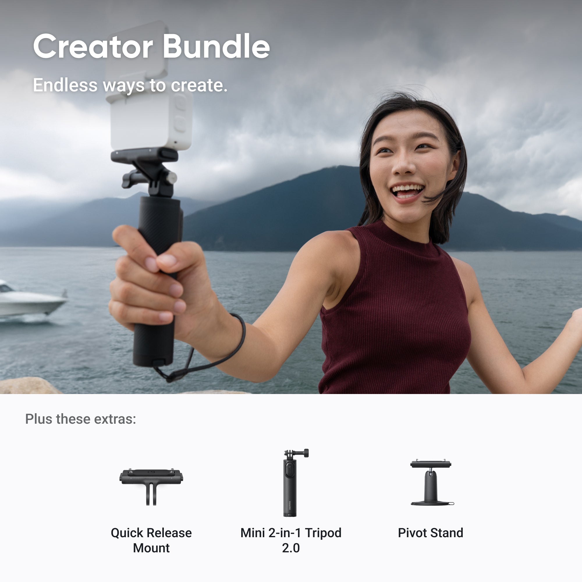 Insta360 GO Ultra Creator Bundle Arctic White secondary view