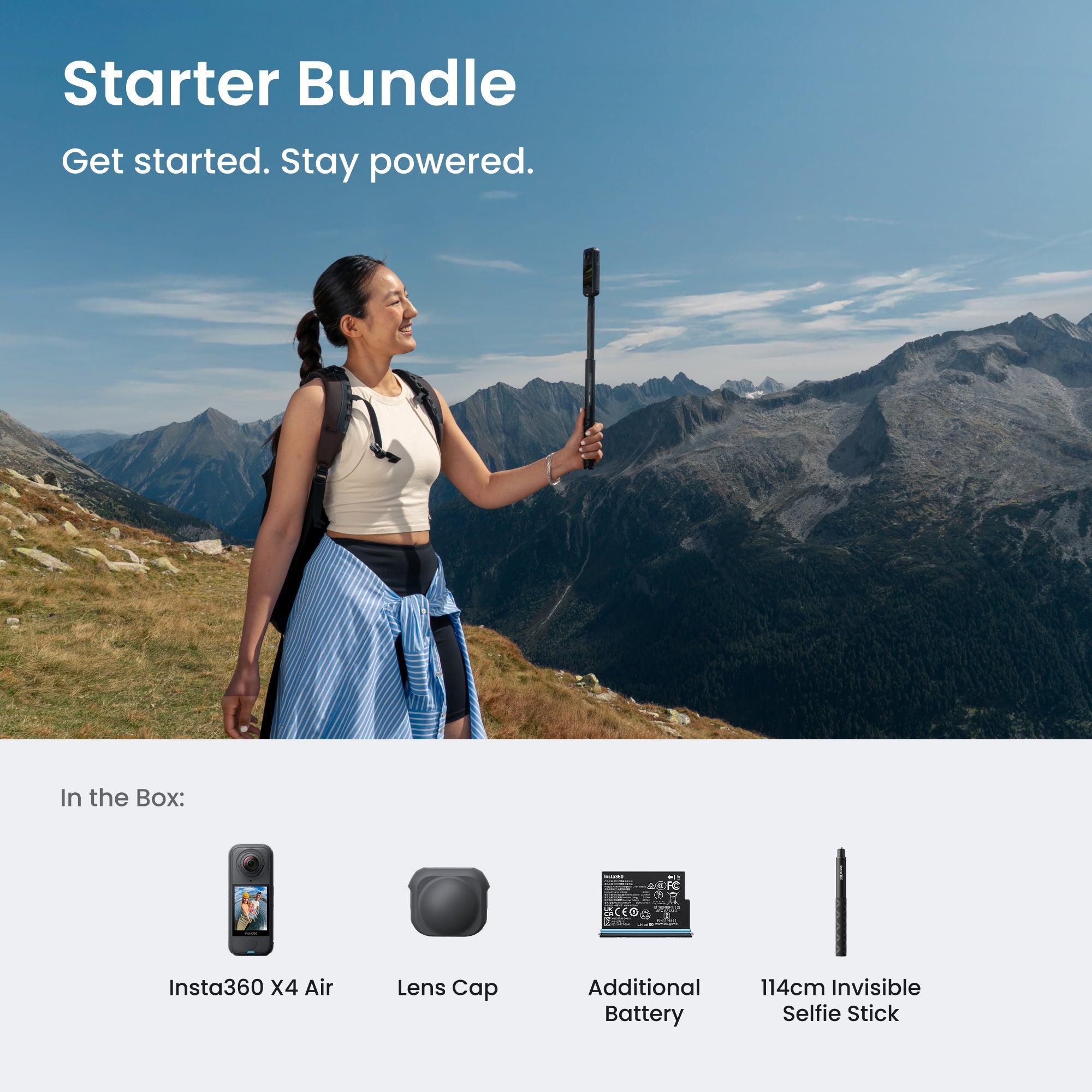 Insta360 X4 Air Starter Bundle Graphite Black secondary view