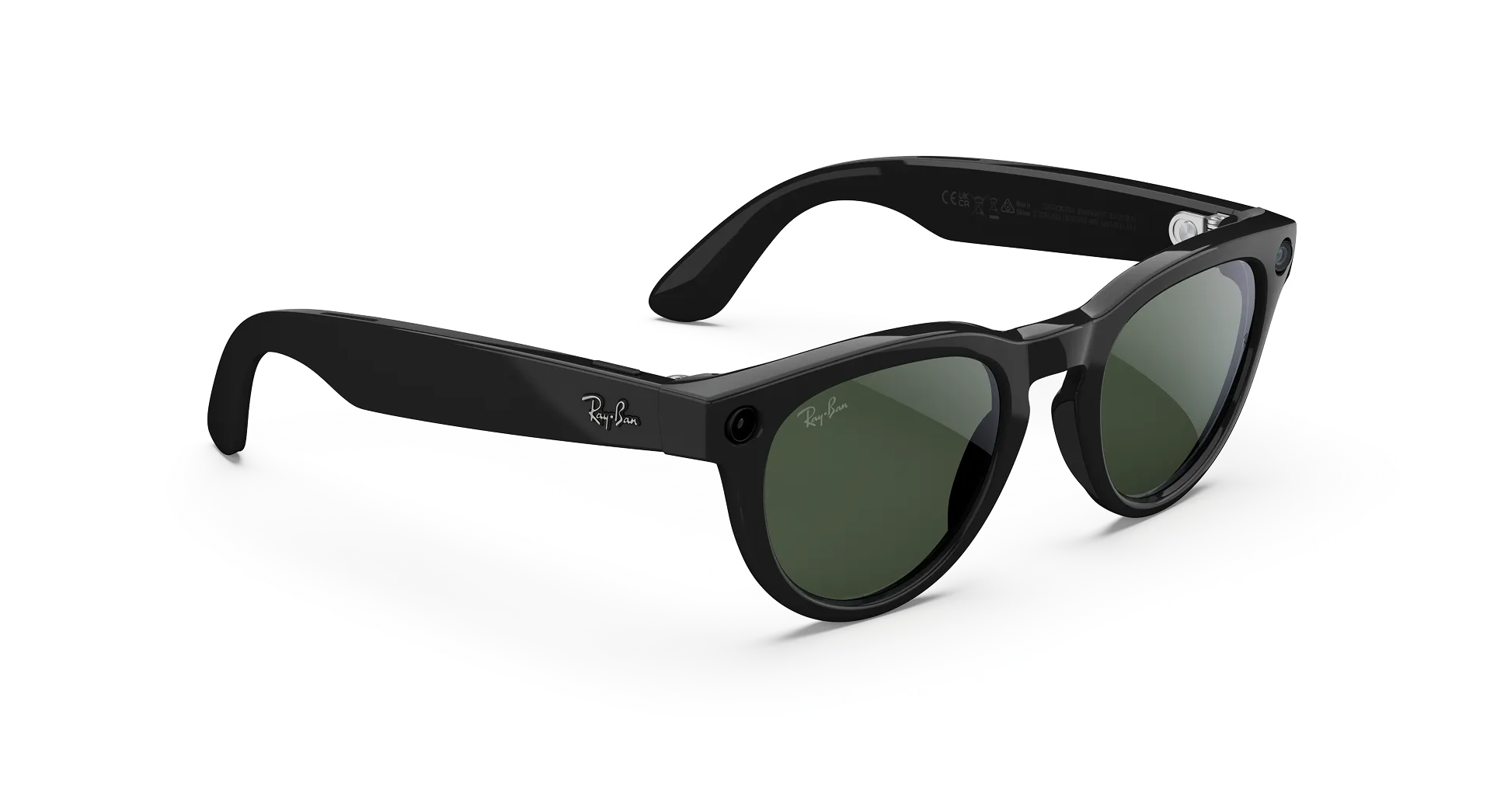 Ray-Ban Meta Headliner Gen 2 - (F) Shiny Black - (L) Clear to Graphite Green Transitions - (Standard)