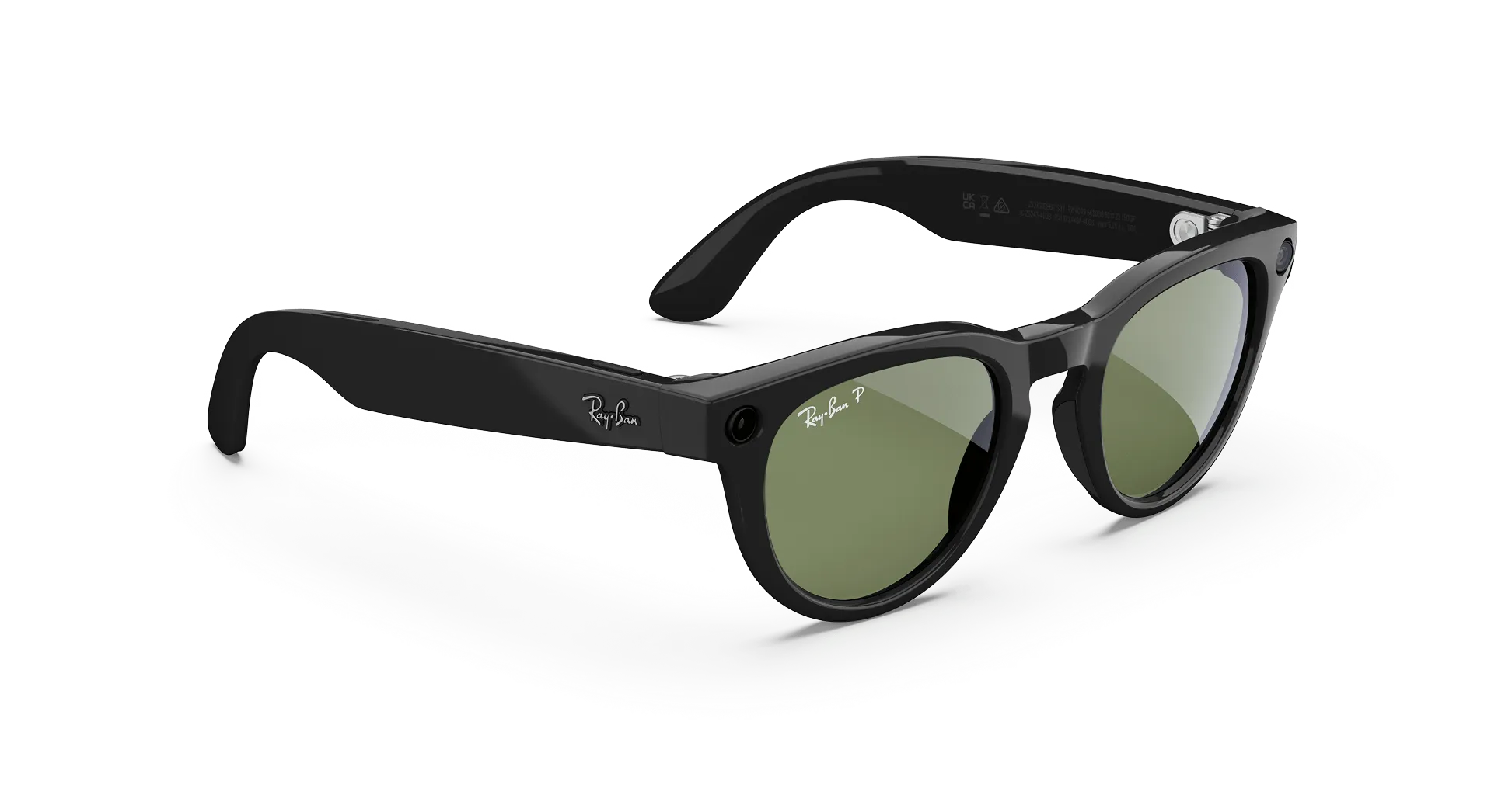 Ray-Ban Meta Skyler Gen 2 - (F) Shiny Black - (L) Green - (Standard)