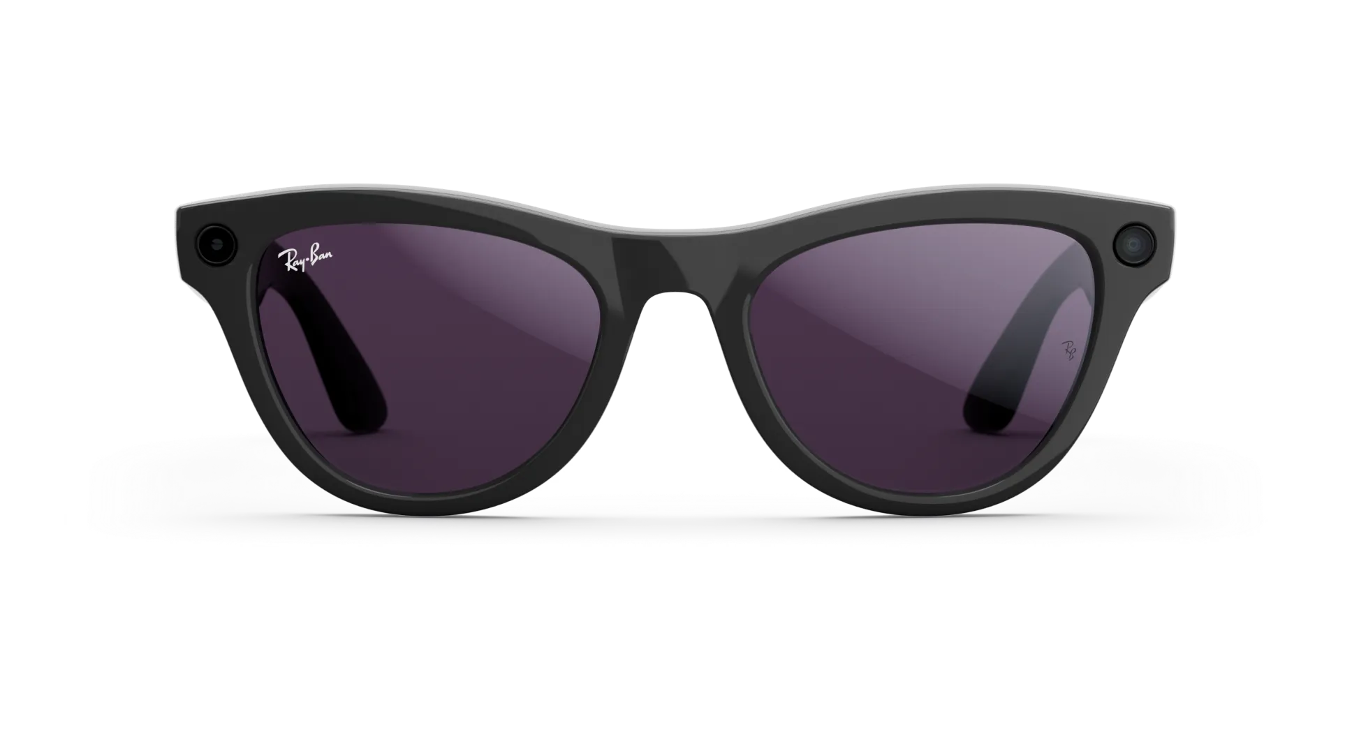 Ray-Ban Meta Skyler Gen 2 – (F) Shiny Black – (L) Clear to Amethyst Transitions – (Standard)