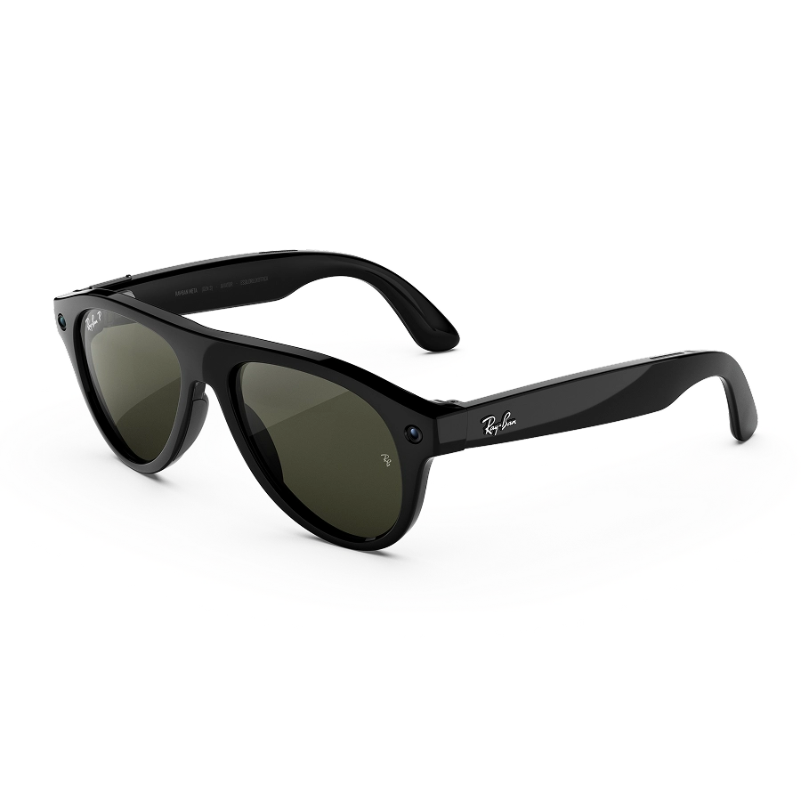 Meta official: SK-1002190-01 Shiny Black Polarized Green