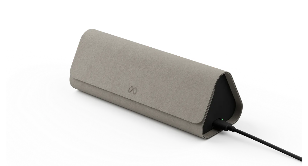Meta Glasses Charging Case - Driftwood - official Meta image