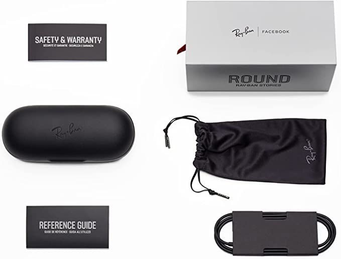 Ray-Ban Stories Facebook Smart Glasses - Shiny Black