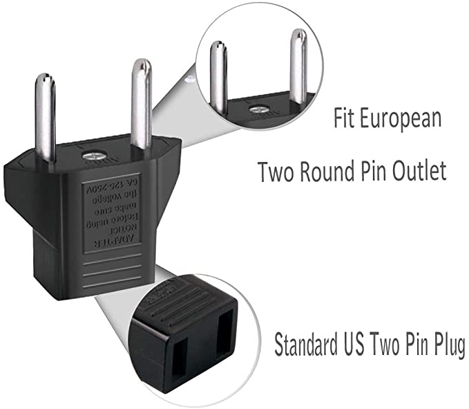Inovat US to SA 2 Pin Plug Adapter (8 Adapters)