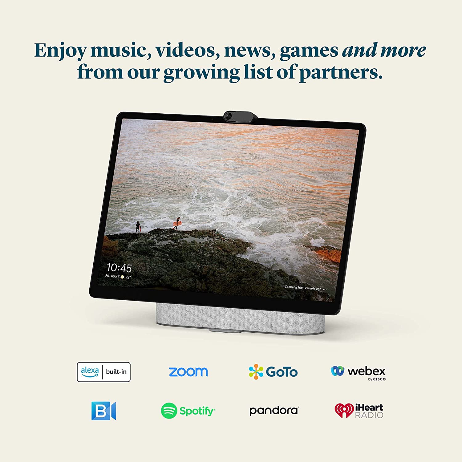 Meta Portal Plus - Smart Video Calling 14” Touch Screen with Stereo Speakers