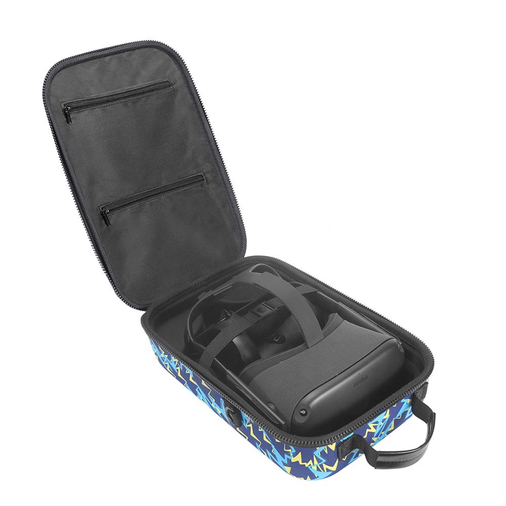 HIJIAO Hard Travel Case for Meta Quest (2019) Headset and Controllers - Blue
