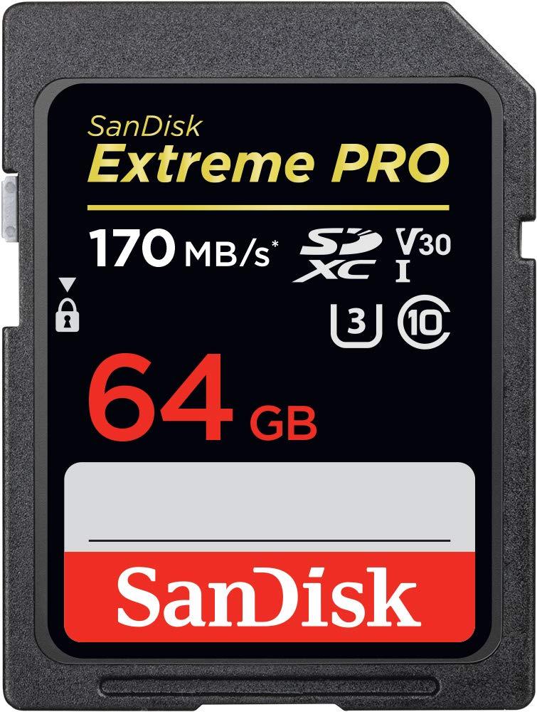 SanDisk Extreme Pro SDXC UHS-I Card - C10 U3 V30 (64GB)