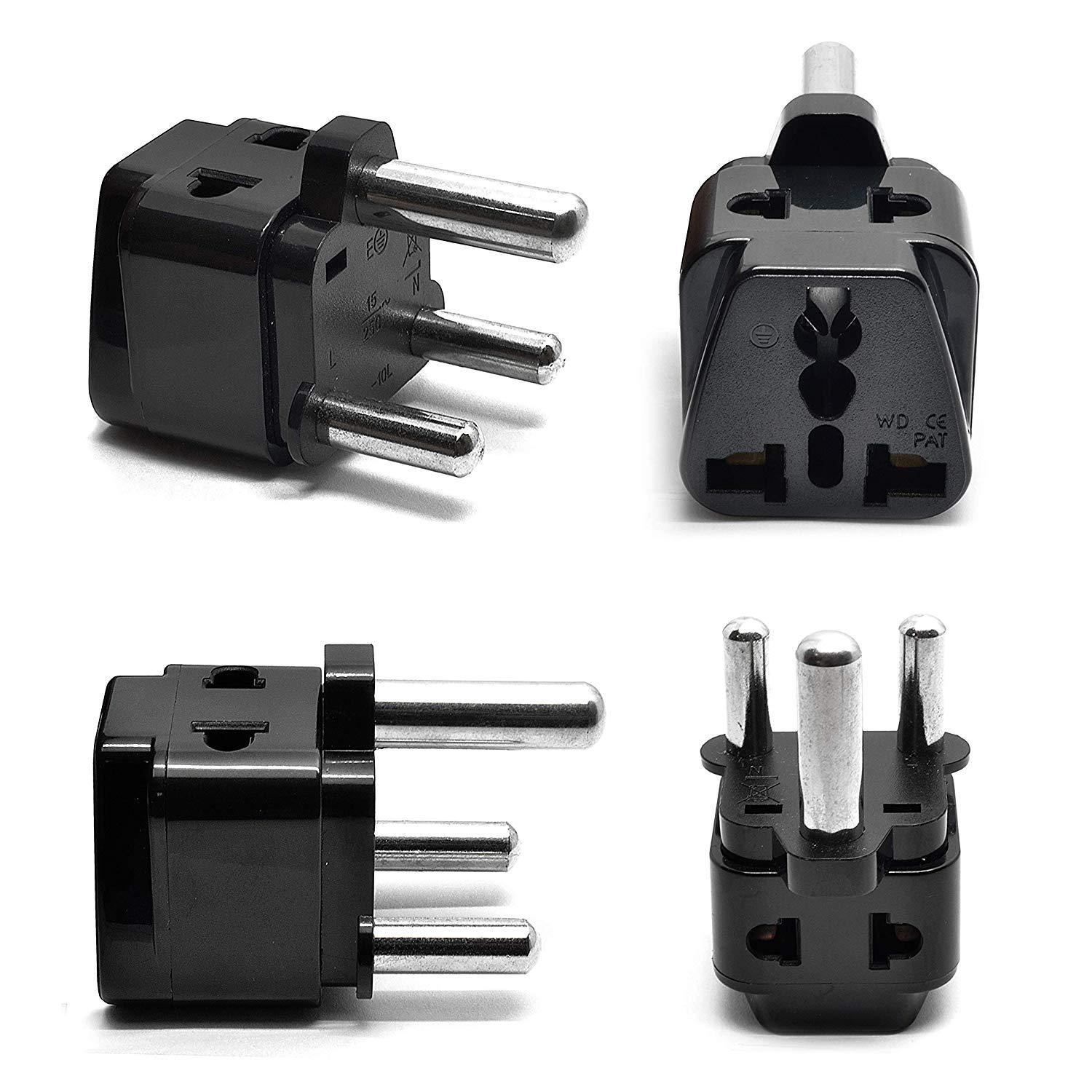 OREI UK/USA to South Africa Adapter Plug (4 Adapters)