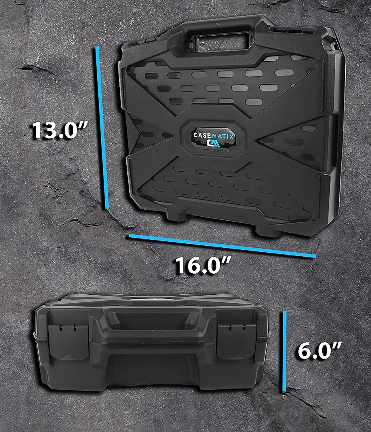 Casematix Carry Case with Customizable Foam For Oculus Quest (2019) and Meta Quest 2 (2020)