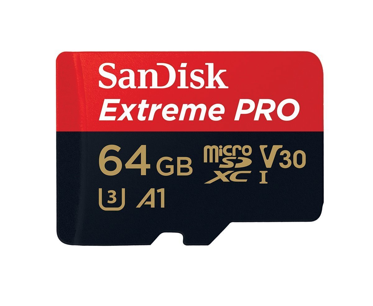 SanDisk Extreme Pro MicroSDXC UHS-I C10 U3 V30 A1 (64GB)