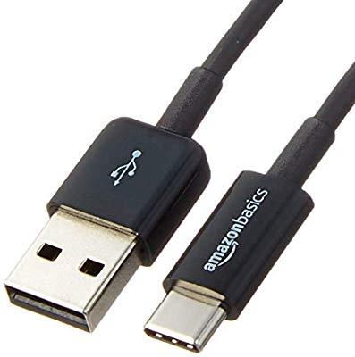 AmazonBasics USB 2.0 Charger Cable - USB-A to USB-C - 1.8 Metres