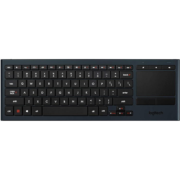 Logitech K830 Illuminated Living-Room Keyboard with Built-in Touchpad