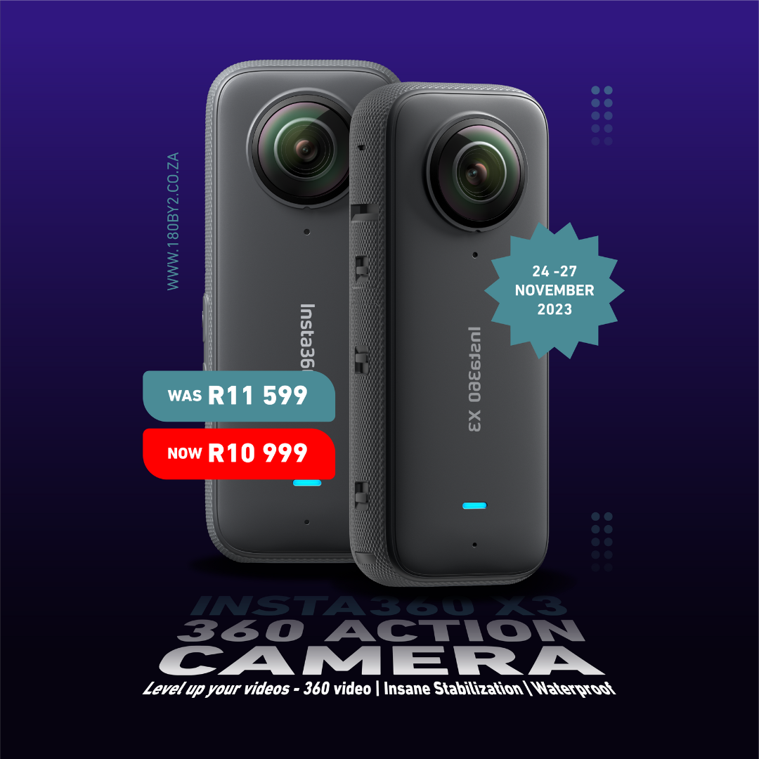 Capture Your Adventures Like Never Before – Black Friday Deals on the Insta360 X3!