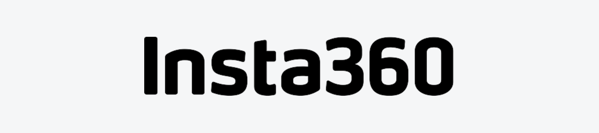Official Insta360 logo on a light collection banner