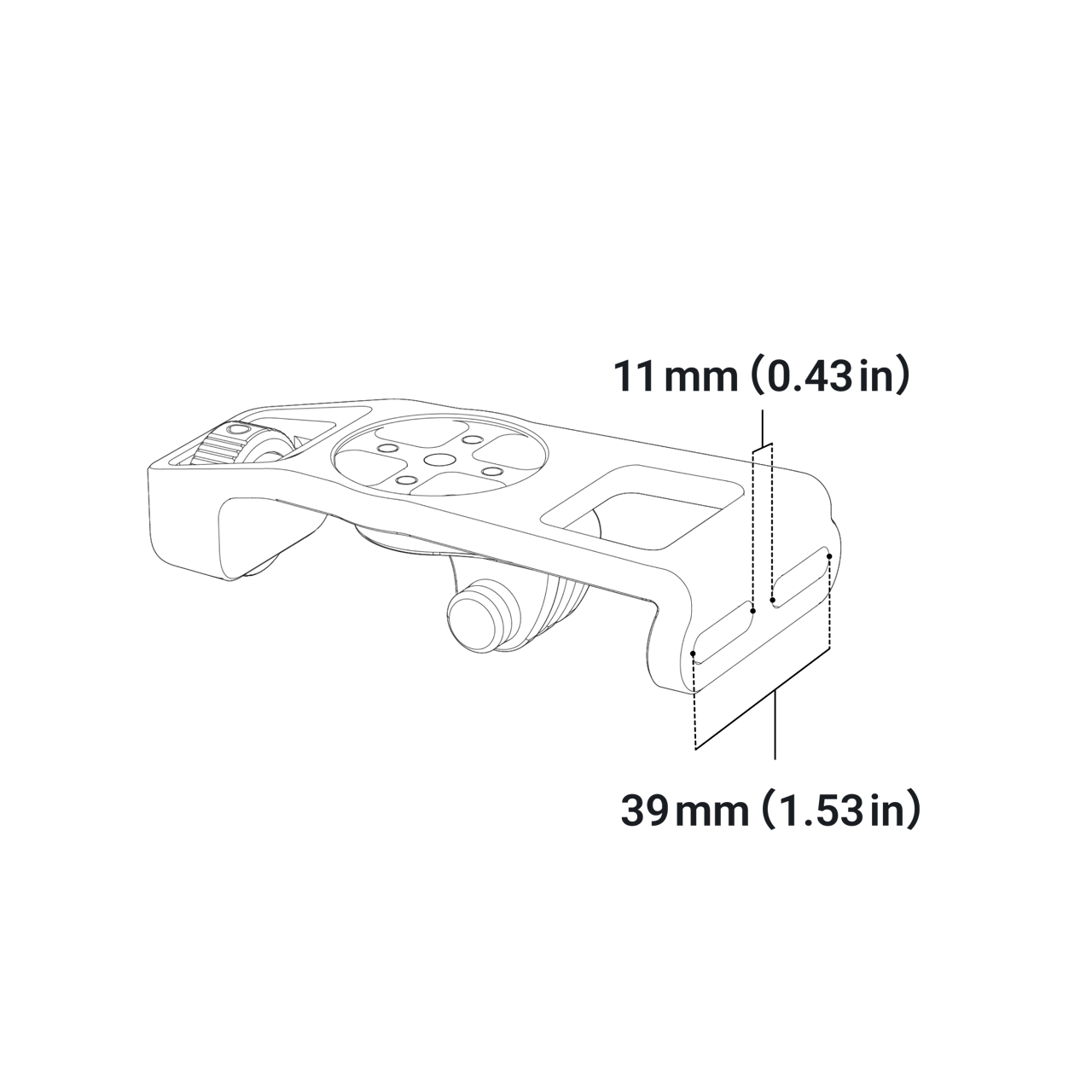 Insta360 Bike Computer Mount Independent Handle Bars