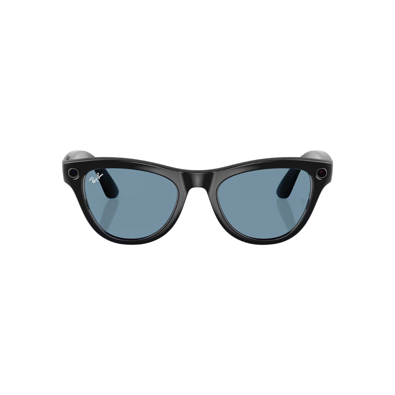 Ray-Ban - Meta Smart Glasses - Skyler - Shiny Black /Cerulean Blue Transitions