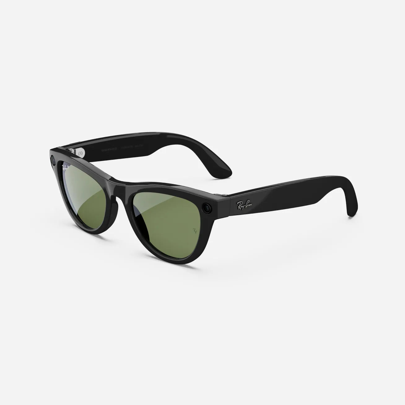 Ray-Ban Meta Skyler - (F) Shiny Black - (L) Green Polarised - (Standard)
