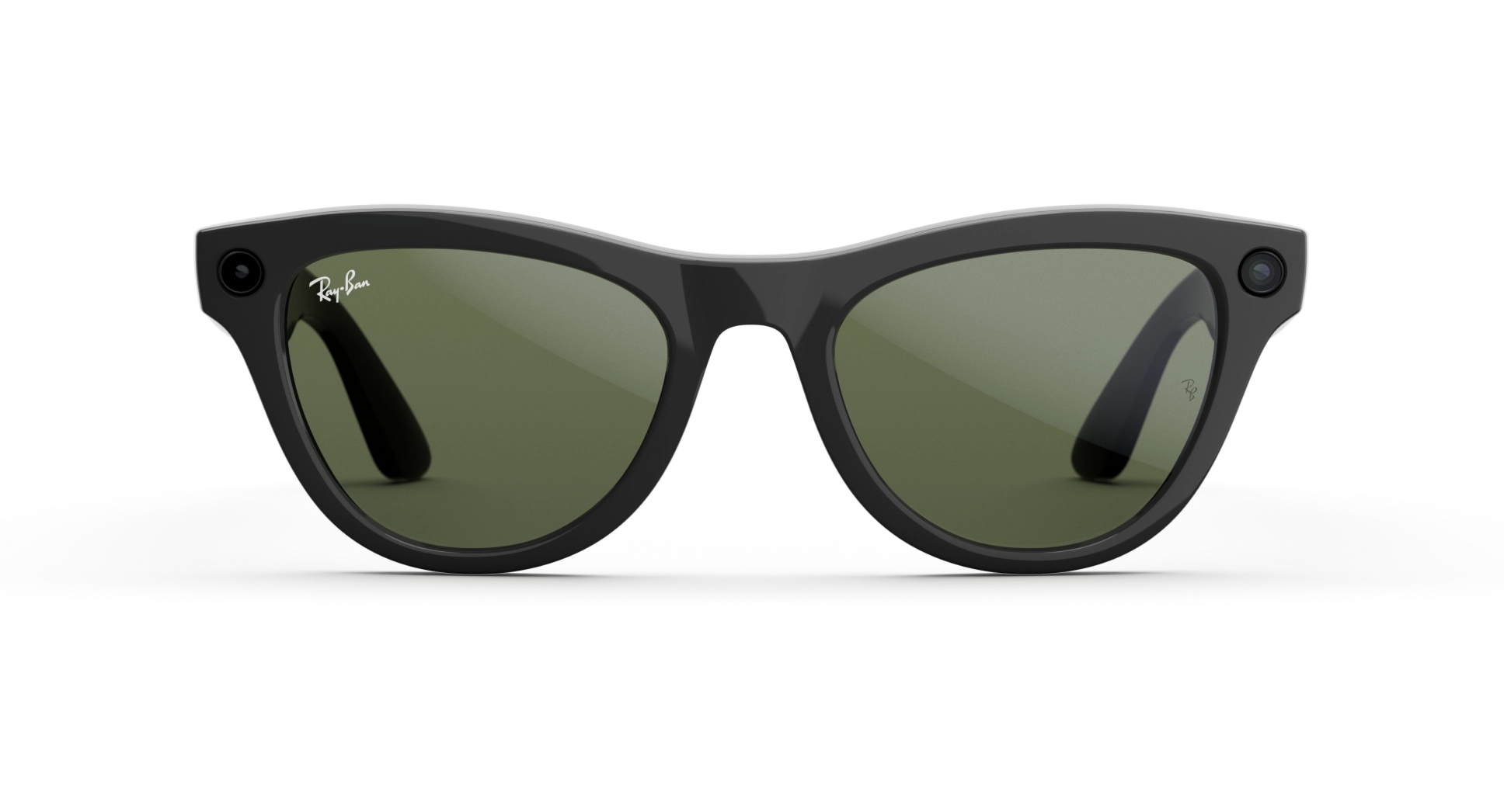 Ray-Ban Meta Skyler - (F) Shiny Black - (L) Green - (Standard)
