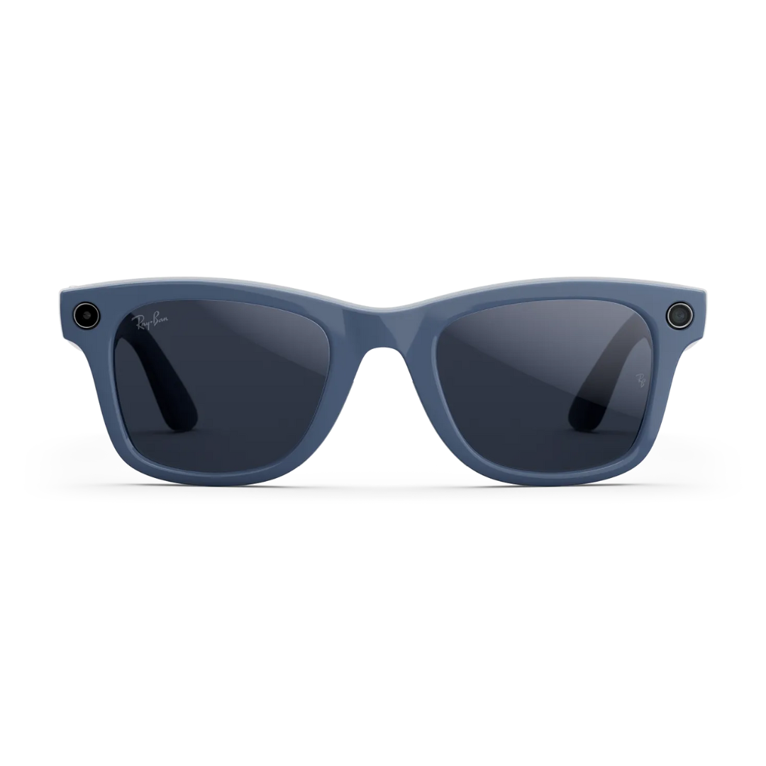 Ray-Ban Meta Wayfarer Gen 2 - (F) Shiny Cosmic Blue (L) Clear to Sapphire Transitions® – Large