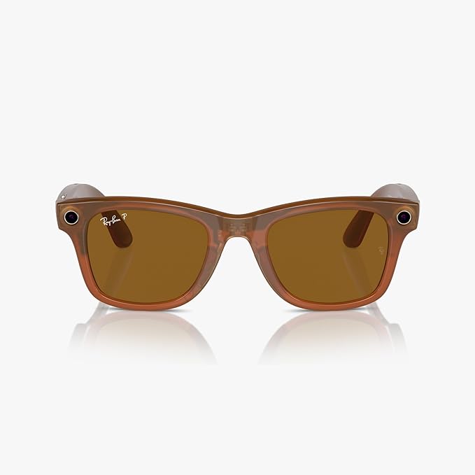 Ray-Ban Meta - Wayfarer (Standard) Smart Glasses - Shiny Caramel