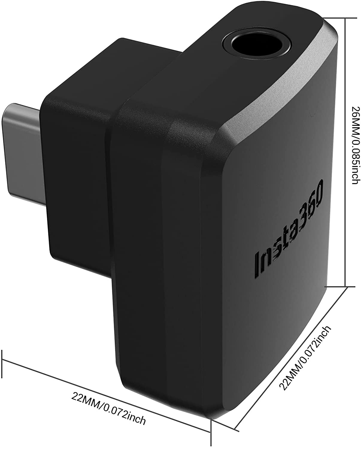 Insta360 ONE RS - Mic Adapter Horizontal Version